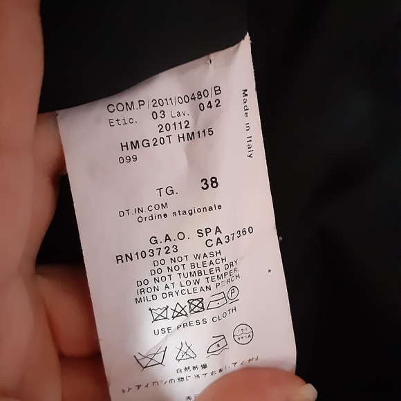 Armani collezioni black tweed fringe blazer - Picture 5 of 9